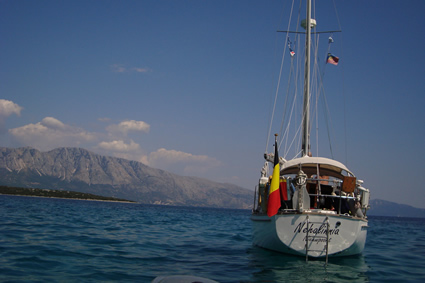 Anchored for a swim